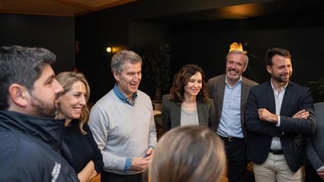 López Miras, María Guardiola, Gema Igual y Dani Sirera, encargados de la Ponencia de Estatutos del Partido Popular
