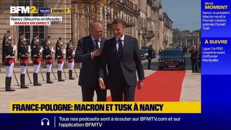 Emmanuel Macron reçoit le Premier ministre polonais Donald Tusk à Nancy