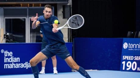 David Pel schittert met primeur op Wimbledon bij zege in dubbelspel