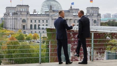 Nawrocki in Berlin: Sorgenvoller Blick gen Osten