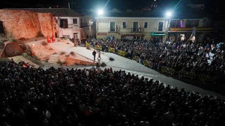 Ayuso en la Pasión Viviente de Morata de Tajuña, declarada Fiesta de Interés Turístico Regional