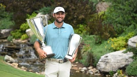 Robert MacIntyre blows four-shot lead as Scottie Scheffler wins BMW Championship