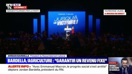 Jordan Bardella promet de "mettre fin" au Pacte vert si le Rassemblement national arrive au pouvoir