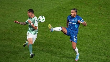 Chelsea star Malo Gusto hauled off at HALF TIME of Conference League final after ‘generational disasterclass’