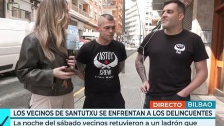 Andoni Gago y Ugaitz tras retener a un ladrón en Santutxu: «No puede ser que mi abuela o mi hija tengan miedo de salir a la calle»