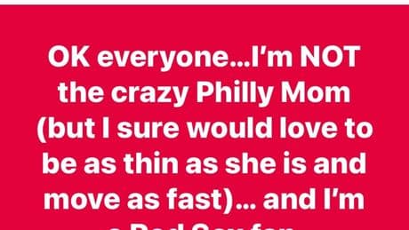 Fan wrongly ID’d as ‘Phillies Karen’ who snatched home run ball from boy sets record straight in hilarious post: ‘I’m a Red Sox fan’