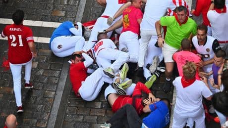 Sechs Verletzte bei siebtem Stierlauf in Pamplona
