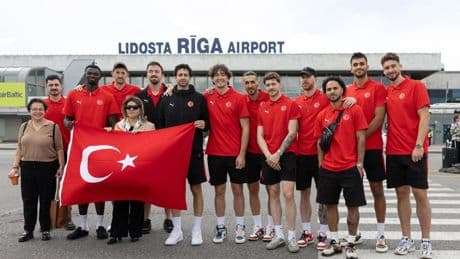 A Milli Erkek Basketbol Takımı, Avrupa Şampiyonası için Letonya'da