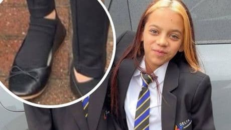 Mum fumes as daughter, 11, forced to change school uniform after 'ankles showing'