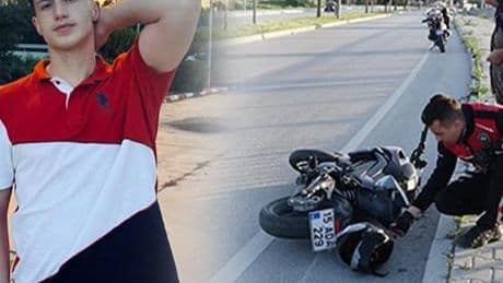 Burdur'da feci kaza! Trafik levhasına çarpan motosikletteki üniversiteli Berk'in bacağı koptu