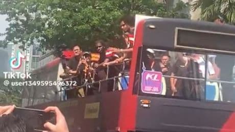 Glum Man Utd stars take part in humiliating ‘open-top bus parade’ with no trophy and hardly any fans