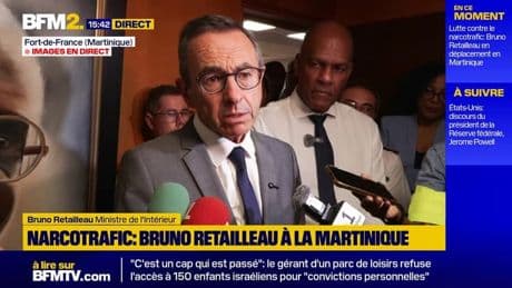 Narcotrafic: "C'est une guerre que nous allons mener", lance Bruno Retailleau en Martinique