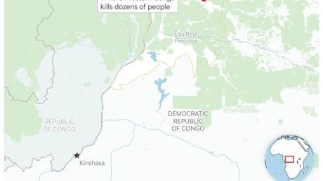 Boat capsizes in Congo, killing at least 86, most of them students