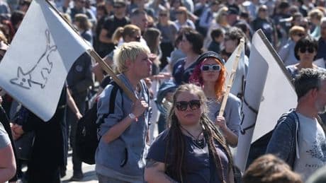 "Gray Pride": manifestation en gris en Hongrie pour protester contre l'interdiction de la Marche des fiertés