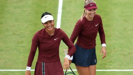 Emma Raducanu and Katie Boulter doubles dream over with defeat at Queen's Club
