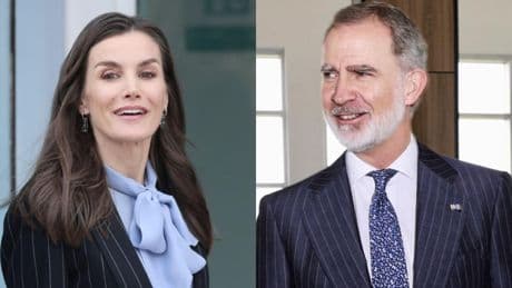 Felipe VI se inspira en Letizia con su traje de raya diplomática y la corbata más atrevida en Santo Domingo