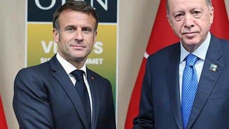 Cumhurbaşkanı Erdoğan, Macron ile görüştü
