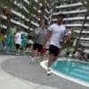 Hotel worker almost trampled by ‘stampede’ of guests rushing for sunbeds