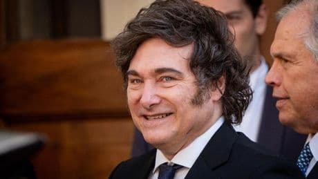 La mañana de Milei en Madrid: reunión con Edmundo González y con un activista venezolano