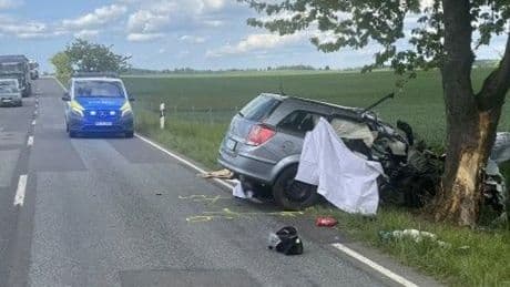 Tragischer Unfall auf Bundesstraße - Auto rast gegen Baum – Baby und Junge (13) sterben
