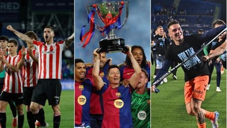 La Liga pone el broche a una temporada llena de regresos: el Barça campeón, el Athletic a Champions y el 'EuroCelta'