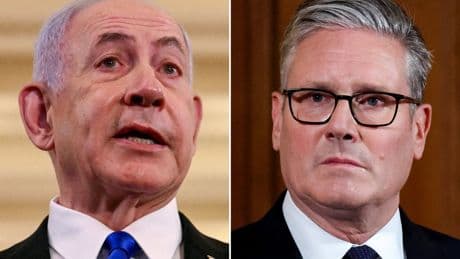 Netanyahu accuses Starmer of ‘rewarding Hamas’ in blistering response to plan to recognise Palestine
