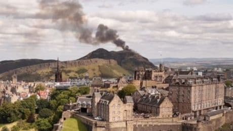 Arthur's Seat fire: Incredible drone footage of blazing landmark as people flee