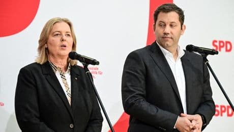 Parteivorsitz: SPD-Politiker hinterfragen Doppelrolle von Bas und Klingbeil