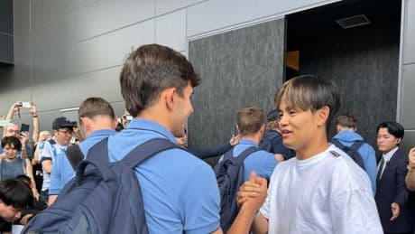 Así ha sido el reencuentro de Take Kubo con sus compañeros en Japón