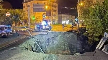 Dad and son killed after sinkhole swallows them whole in 'red alert' Italy floods