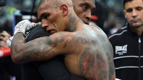 DARREN LEWIS: 'The show of love between father and son during Saturday's fight was an antidote to toxic masculinity'