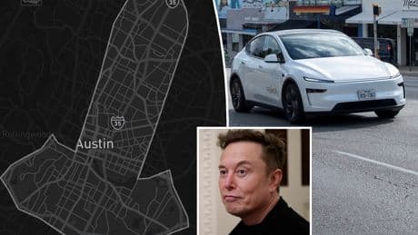 Elon Musk unveils penis-shaped map of Tesla’s Robotaxi expansion in Texas
