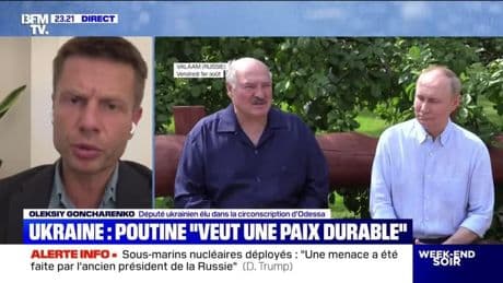 Ukraine : Poutine "veut une paix durable" - 01/08