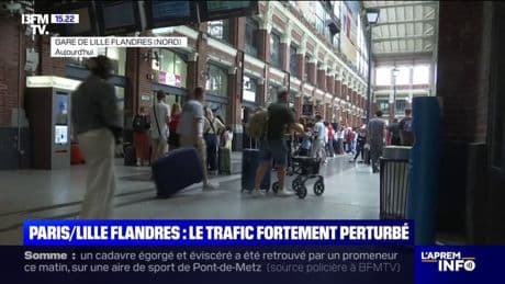 Le trafic fortement perturbé entre la gare du Nord à Paris et la gare Lille Flandres