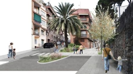 Barcelona aprueba la reforma de la calle Torrent del Remei para mejorar los alrededores del Park Güell