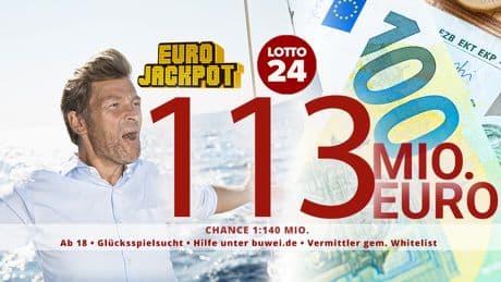 Eurojackpot steigt weiter: Jetzt winken sogar 113 Millionen im Jackpot