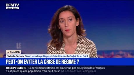 Crise politique: "Si le gouvernement tombe avec l'hypothèse d'une nouvelle dissolution, on risque de rentrer dans une crise de régime", observe Nathalie Schuck, grand reporter politique