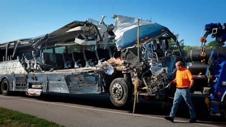 Shortage of overnight truck parking contributed to deadly Greyhound bus crash, regulators say