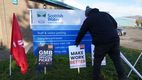 Disruption warning as Scottish Water staff begin 48-hour walkout
