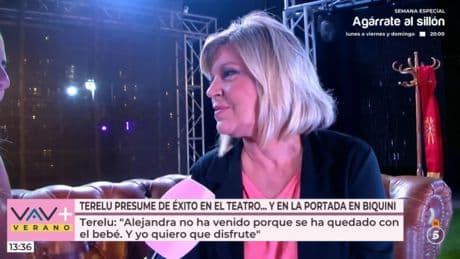 Terelu Campos revela el motivo por el que Alejandra Rubio no acudió a verla a su obra de teatro en Málaga