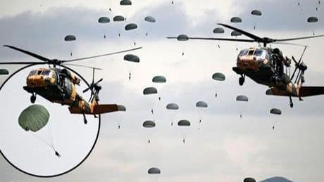 Erciyes'te nefes kesen an! 14 ülke izledi, onlarca komando paraşütle indi