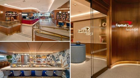 Capital One opens swanky new lounge at JFK with cheesemonger, champagne at sunset, and artisanal sodas