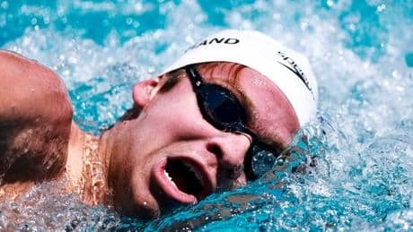 Léon Marchand troisième du 400 m nage libre aux Pro Swim Series à Fort Lauderdale, en Floride
