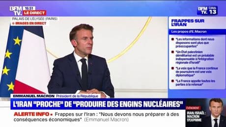 Gaza: "Notre objectif c'est d'avoir un cessez-le-feu à long terme, la libération des otages et une administration civile à Gaza", affirme Emmanuel Macron
