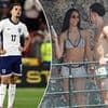 Liverpool star Curtis Jones laps up the sunshine on his holidays with partner Saffie Khan just days after disappointing end to the season with England