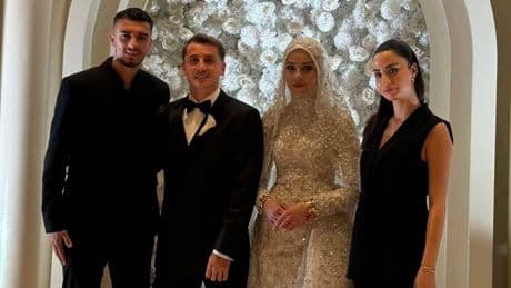 Milli futbolcu Kerem Aktürkoğlu evlendi