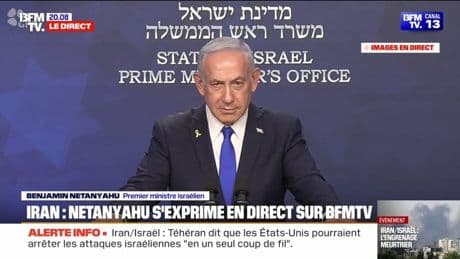 Iran-Israël: "Nous changeons la face du Proche-Orient", déclare Benyamin Netanyahou