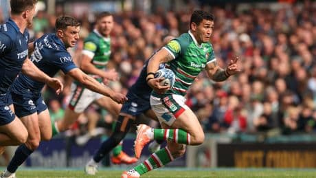 Izaia Perese’s moment of magic sends Leicester into Premiership final