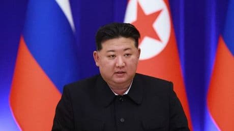 North Korean warship launch ends in disaster as it sinks while Kim Jong-un watches on