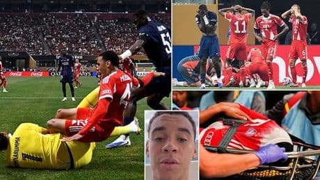Bayern Munich star Jamal Musiala breaks silence after suffering horror injury during Club World Cup defeat against PSG